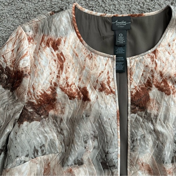 Travelers Collection by Chico’s Blazer Womens Size 0 (S/4) Open Front Jacket - Picture 14 of 15